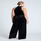 Velvet Halter Jumpsuit image number null