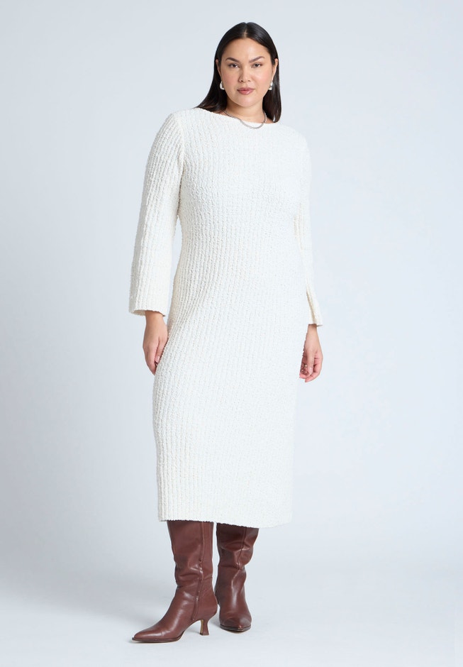 Slubby Sweater Dress image number 1