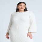 Slubby Sweater Dress image number null