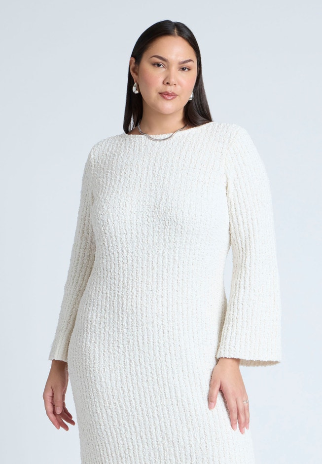 Slubby Sweater Dress image number 3