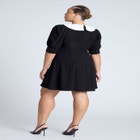 Contrast Collar Mini Dress image number null