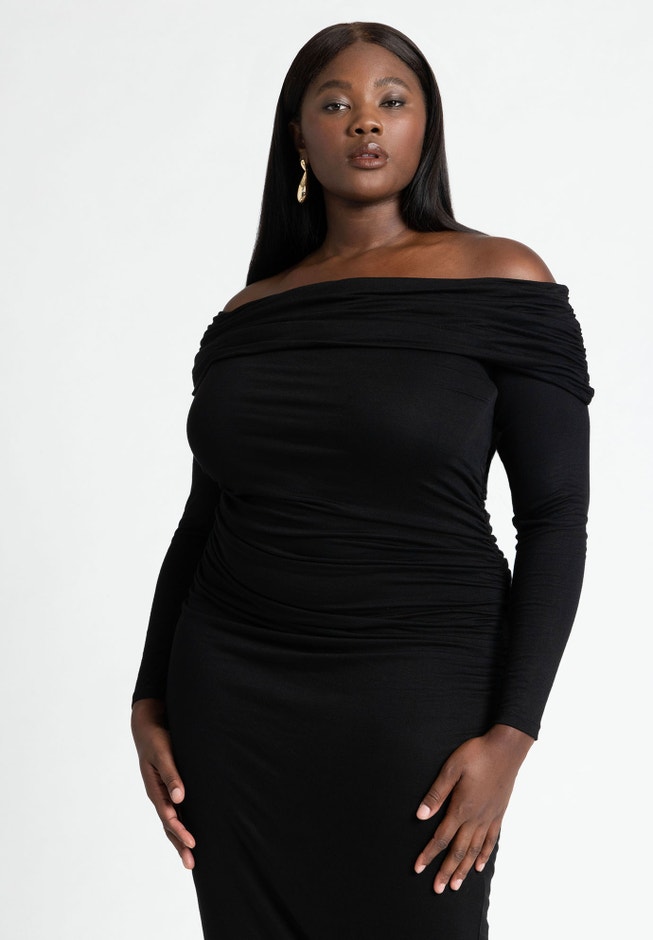 Off Shoulder Midi Dress image number 2
