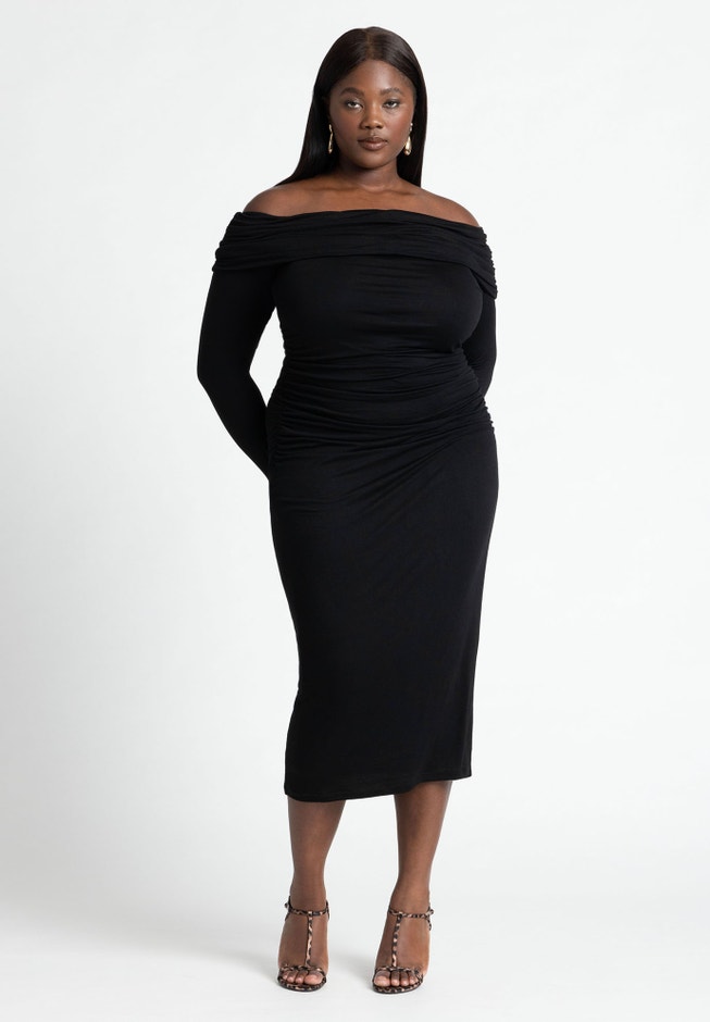 Off Shoulder Midi Dress image number 0