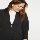 Collarless Venice Crepe Blazer image number null