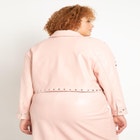 Studded Faux Leather Jacket image number null