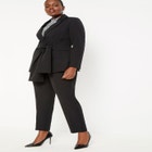 Tie Front Venice Crepe Blazer image number null