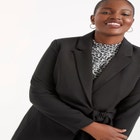 Tie Front Venice Crepe Blazer image number null