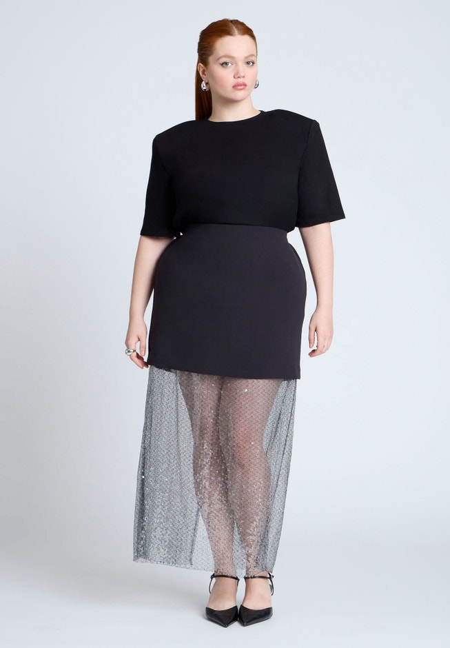 Sparkly Twofer Skirt image number null