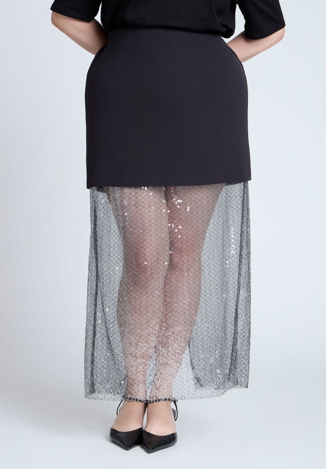 Sparkly Twofer Skirt image number null