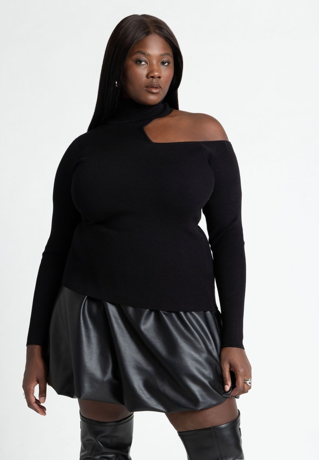 Shoulder Cutout Sweater image number 0