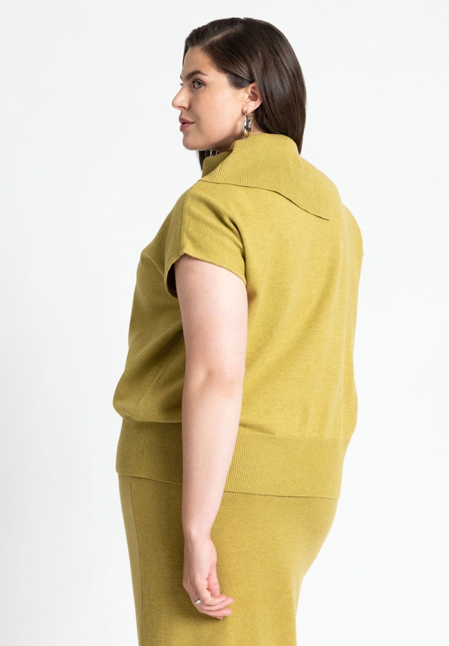 Asymmetrical Turtleneck Sweater image number null
