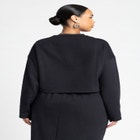 Oversized Cropped Sweatshirt image number null