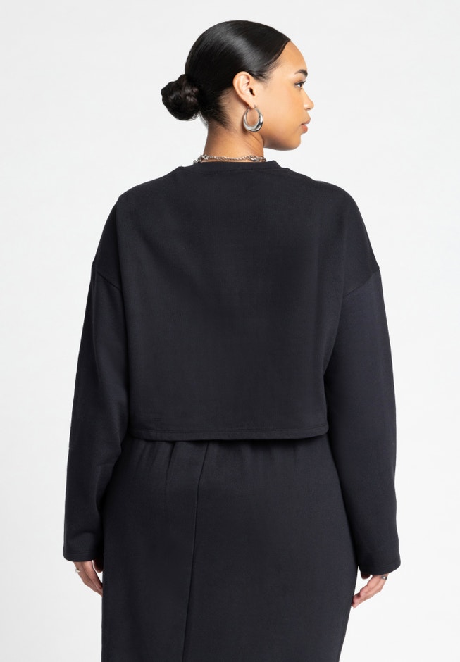 Oversized Cropped Sweatshirt image number 1