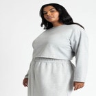 Oversized Cropped Sweatshirt image number null