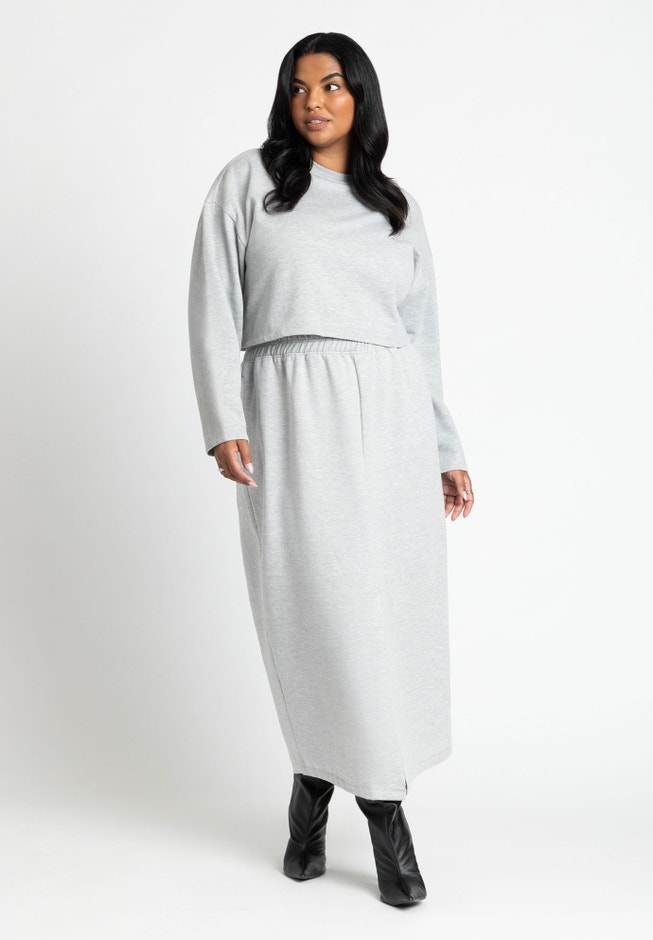 Oversized Cropped Sweatshirt image number 3
