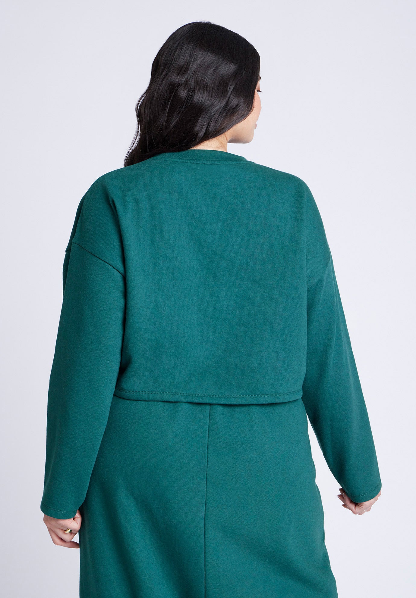 Oversized Cropped Sweatshirt image number 1