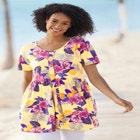 Short-Sleeve Empire Waist Tunic image number null