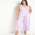 Tie Strap Wide Leg Jumpsuit image number null