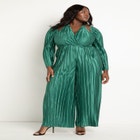 Plisse Jumpsuit With Strap Detail image number null