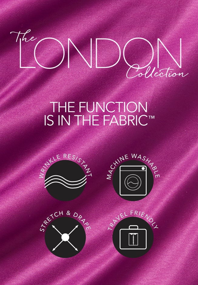 Stretch Knit Mesh Inset Sleeve Tunic image number 4