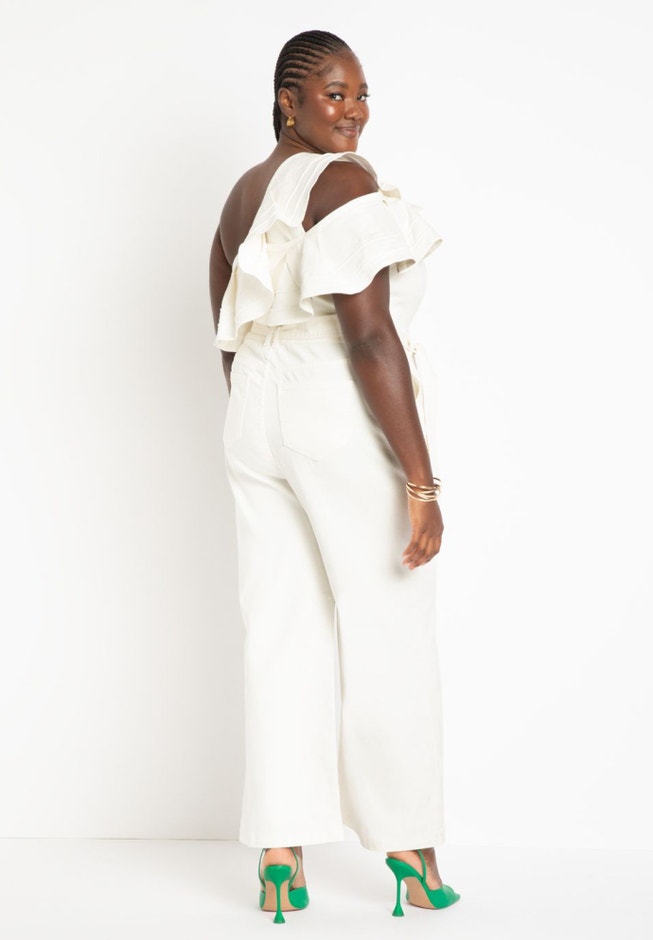 Ruffle One Shoulder Jumpsuit image number 1