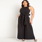 Wide Leg Jumpsuit With Side Stripe image number null