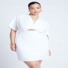 Poplin Twist Mini Dress image number null