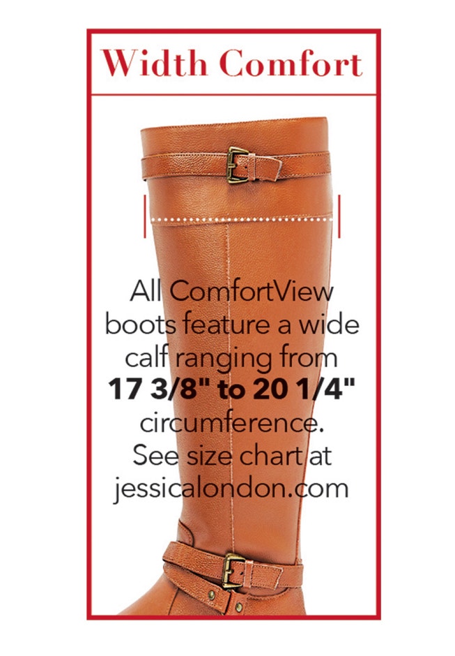 The Poloma Tall Wide Calf Boot By Comfortview ELOQUII
