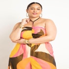 Halter Neckline Wide Leg Jumpsuit image number null