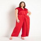 Draped Front Jumpsuit image number null