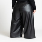 Wide Leg Faux Leather Pant image number null
