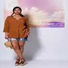 Distressed Denim Short image number null