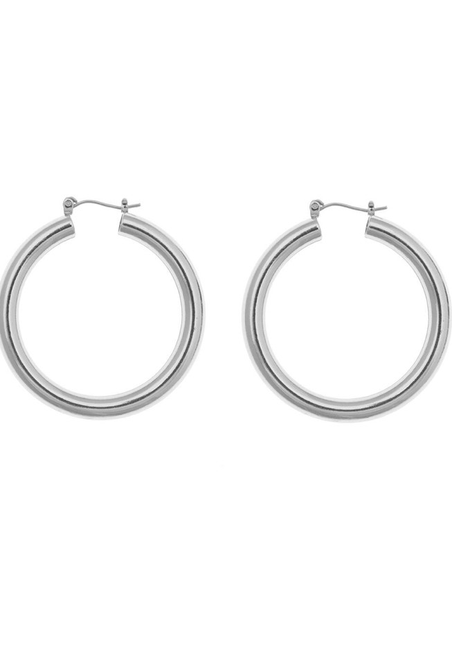 Medium Tube Hoop Earrings image number 0