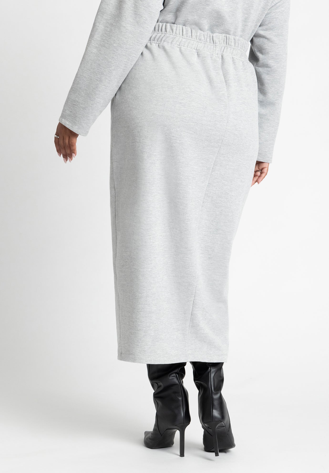 Maxi French Terry Skirt image number 3