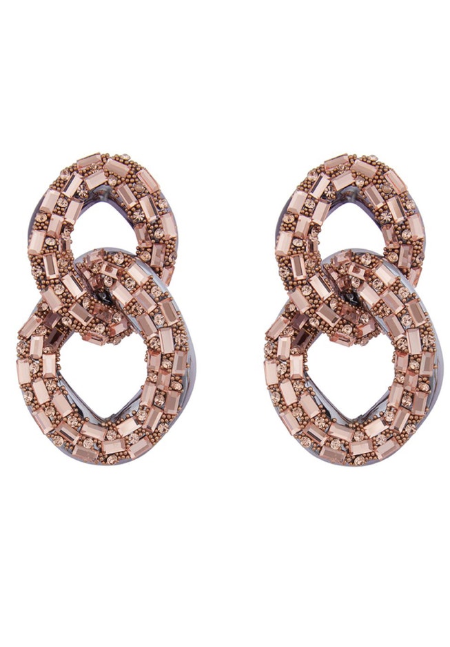 Double Link Sparkle Earrings image number 0
