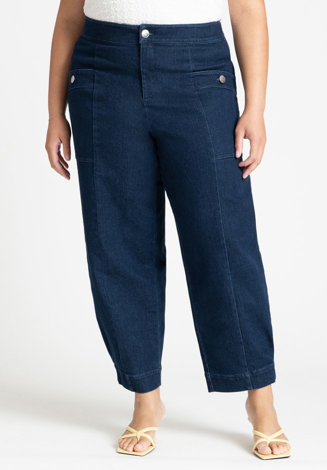 Patch Pocket Denim Trouser image number null