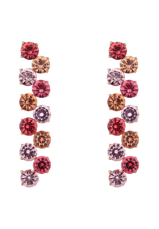 Angled Drop Gem Earrings image number null
