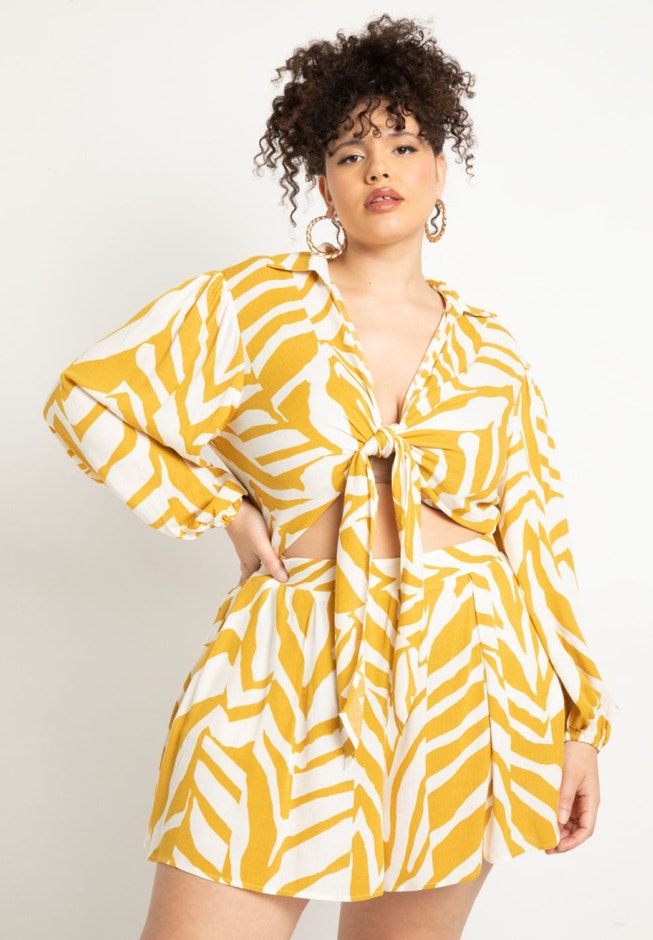 Tie Front Easy Blouse image number 1