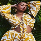 Tie Front Easy Blouse image number null