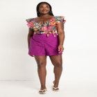 Eyelet Coverup Shorts image number null