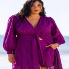 Eyelet Coverup Shorts image number null