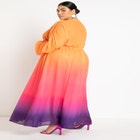 Gabi Fresh Swim x ELOQUII Dramatic Tie Front Coverup Dress image number null