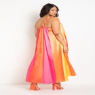 Gabi Fresh Swim x ELOQUII One Shoulder Asymmetrical Coverup Maxi Dress image number null
