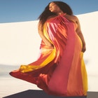 Gabi Fresh Swim x ELOQUII One Shoulder Asymmetrical Coverup Maxi Dress image number null