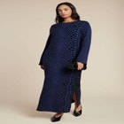 Wide Sleeve Sweater Dress image number null