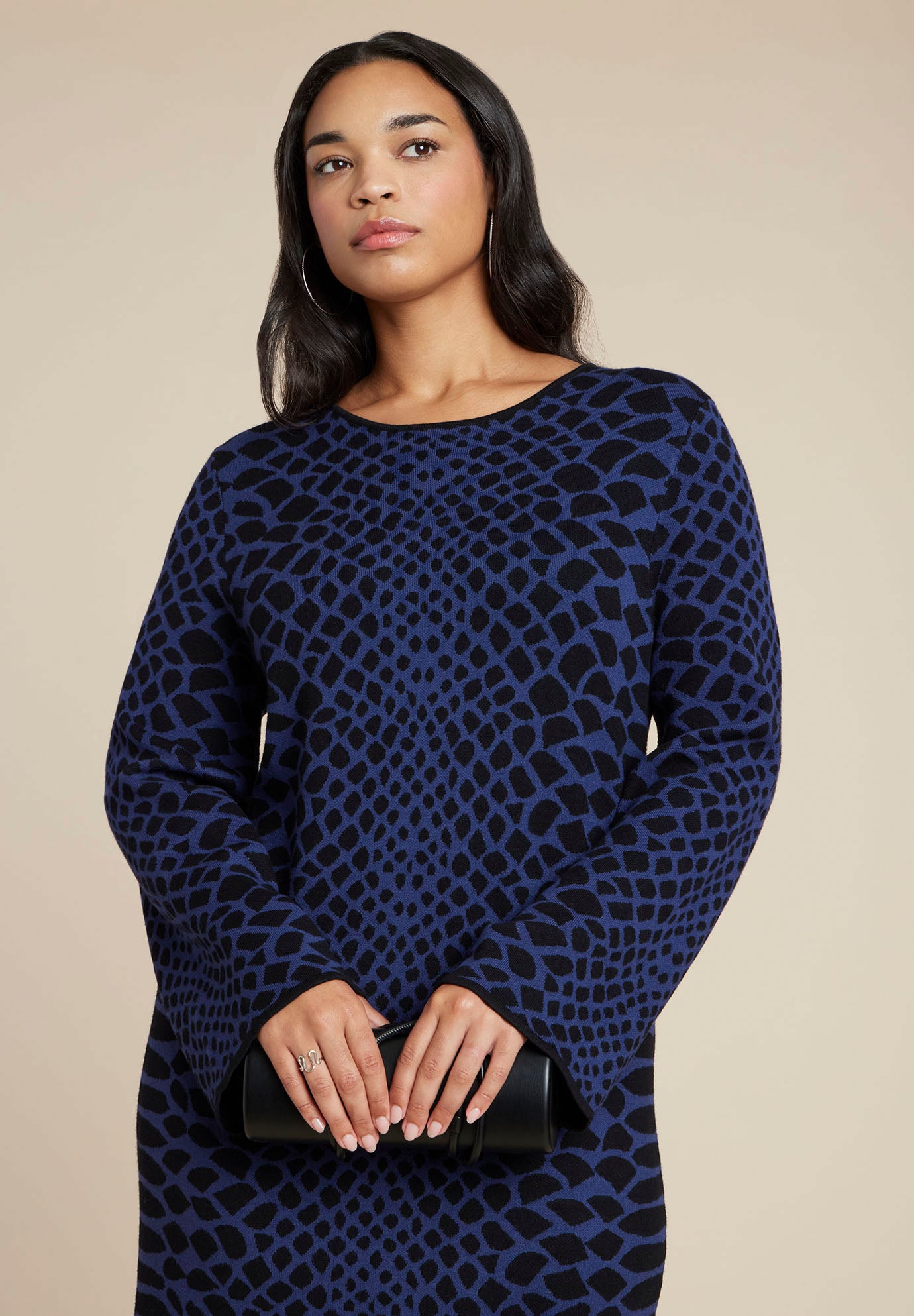 Wide Sleeve Sweater Dress image number 4