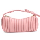 Pleated Detail Bag with Bow image number null