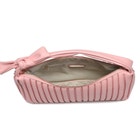 Pleated Detail Bag with Bow image number null