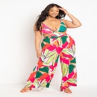 Gabi Fresh Swim x ELOQUII Ring Front Cutout Swimsuit image number null