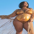 Gabi Fresh Swim x ELOQUII U-Wire Detail Swimsuit with Cutouts image number null